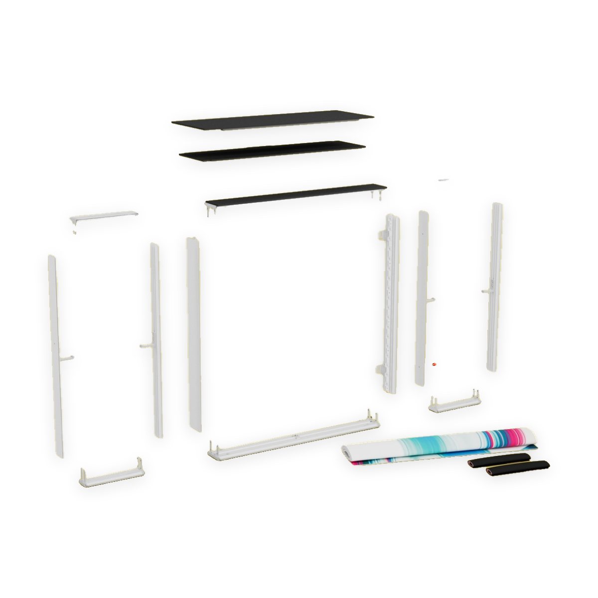 LEDUP Counter ONE – Einzelteile zerlegt