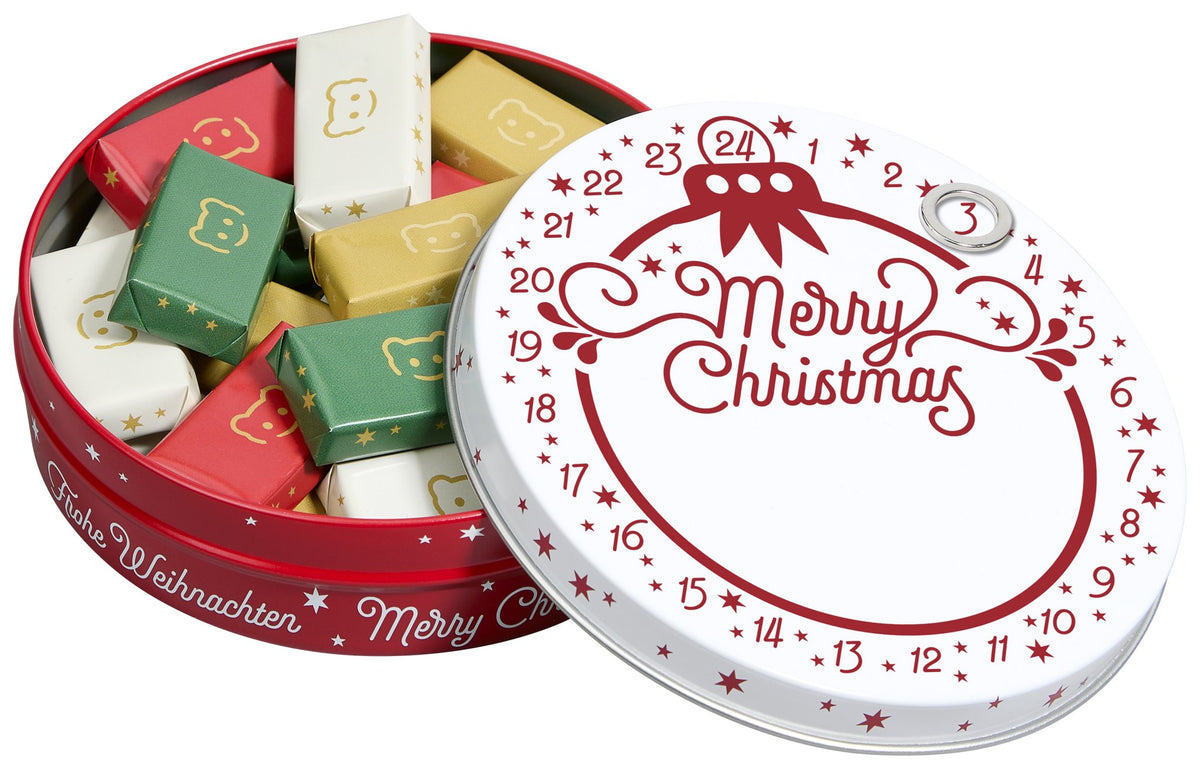 Magnetdosen-Adventskalender mit Logo – Schoko-Naps – Ansicht 2