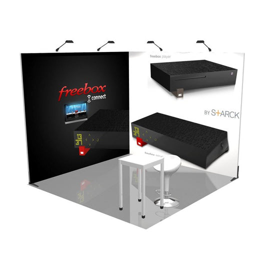 Messestand (3x3 m, Eckstand)