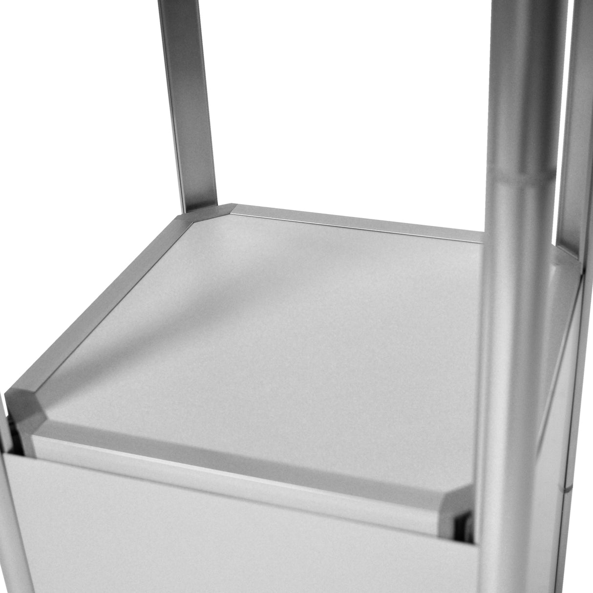 Faltbare Messevitrine eckig (LED)