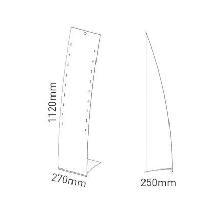 Prospektständer Zip Velo Magic Restyle (ohne Prospekttaschen)