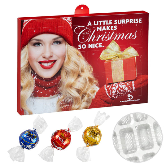 Lindt Lindor Adventskalender mit Logo – Premium