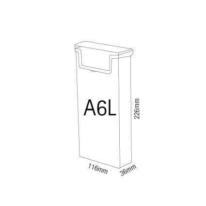 Wetterfester Prospekthalter (DIN lang)