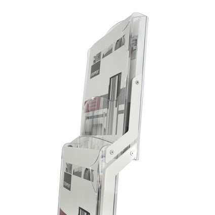 Prospektständer "Real Bianco" (faltbar, weiß)