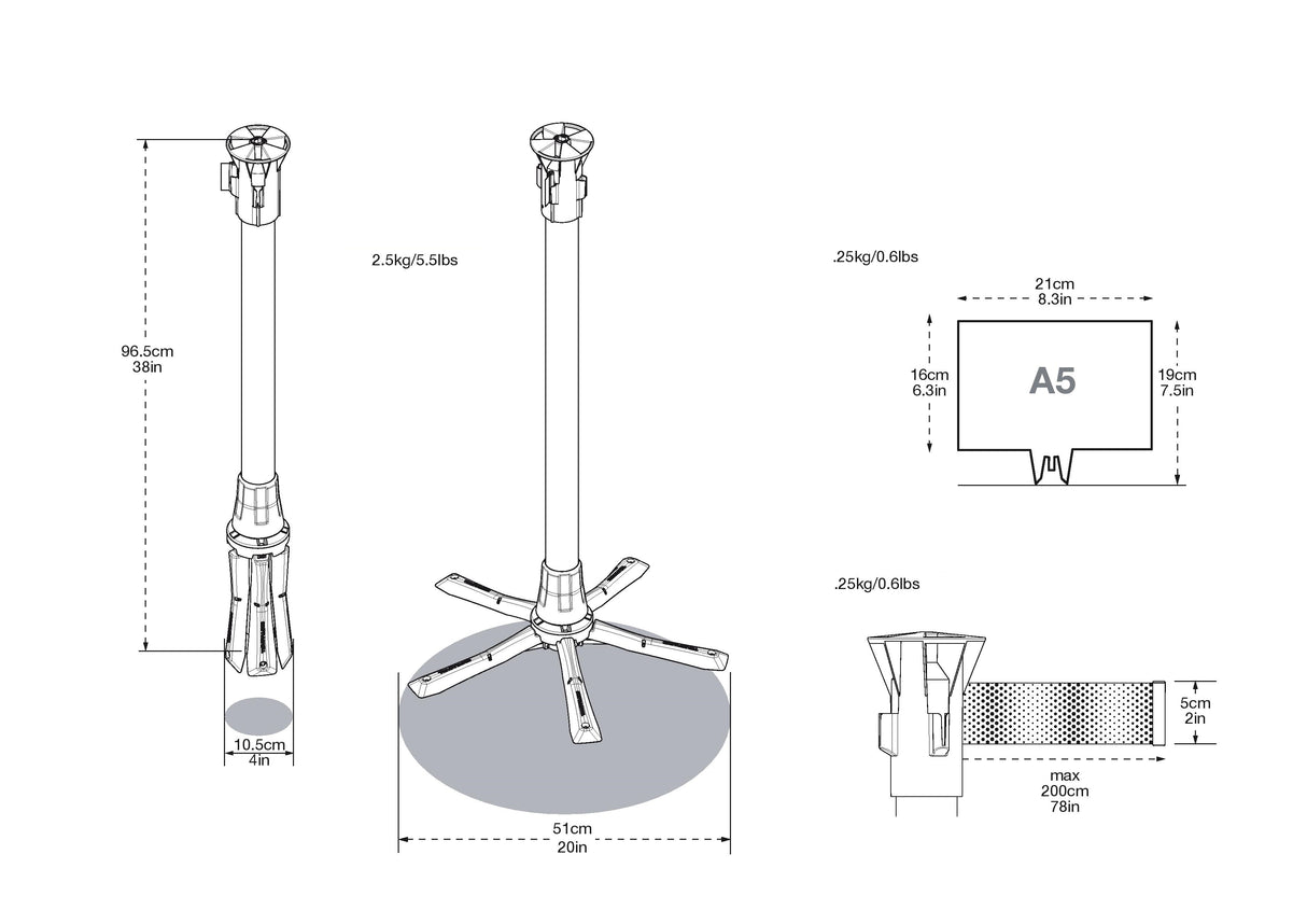 Tempaline Gurtständer