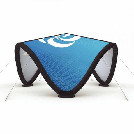 Pavillon Wave Design 5x5m aufblasbar – Detailansicht