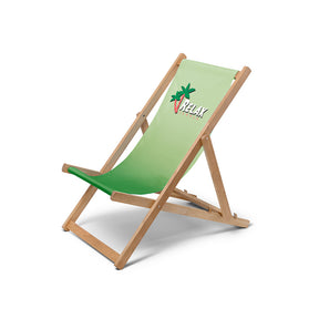 Profi Holz-Liegestuhl „Solid“ – individuell bedruckt & extra stabil – Detailansicht
