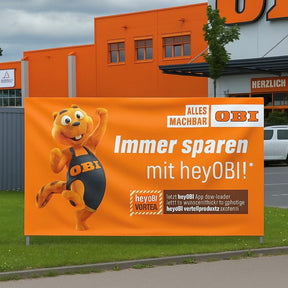 Bauzaunbanner PVC Plane 510g (B1) kaufen – Messe-Shop24.de