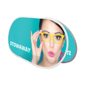 Beachbanner oval, bedruckt kaufen – Messe-Shop24.de