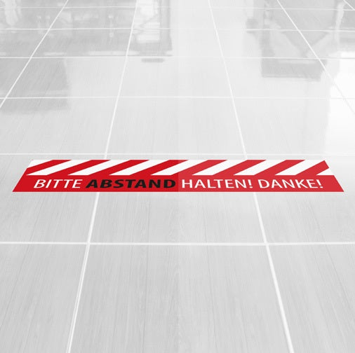 Bodenaufkleber 60 x 15 cm