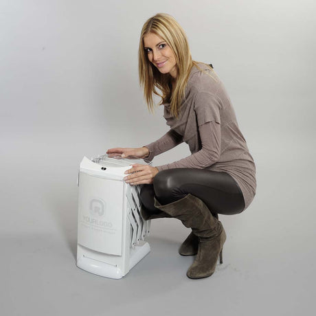 Bodenständer faltbar Real Bianco A4 – Detailansicht
