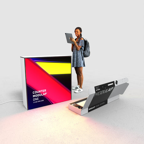 Modulap ONE LED Messestand Set X-06 – Detailansicht