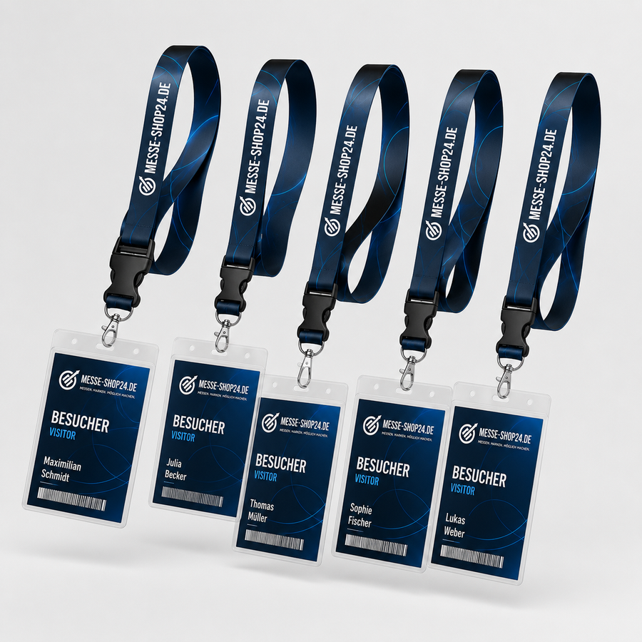 Lanyards bedrucken lassen – Schlüsselband mit Logo für Messen und Events