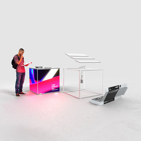 Modulap ONE LED Messestand Set H-08 – Detailansicht