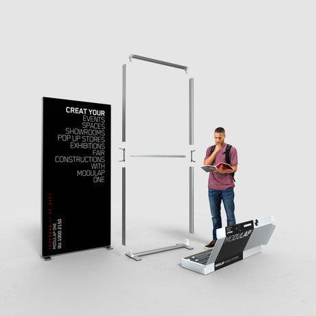 Modulap ONE LED Infostand Set X-08 – Detailansicht