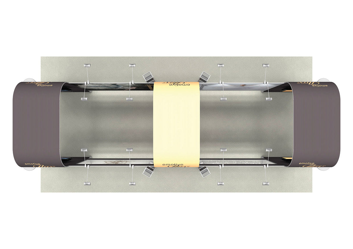 Design-Ausstellungsstand 8x4 m PremiumFrame D2