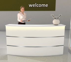 Design Empfangstheke mit LED-Beleuchtung kaufen – Messe-Shop24.de