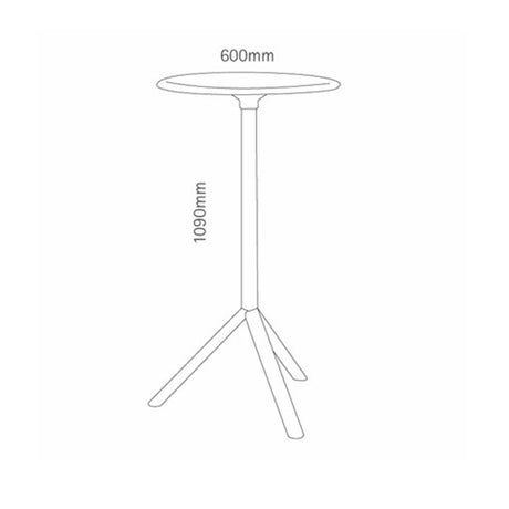 Design Stehtisch Miura – Detailansicht