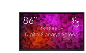 Bildschirm 86" Touchscreen 4K mit Transportkoffer kaufen – Messe-Shop24.de