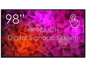 Bildschirm 98" Touchscreen 4K mit Flightcase kaufen – Messe-Shop24.de