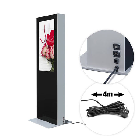 Digitale Infostele Doppelseitig – Detailansicht