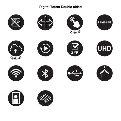 Digitale Infostele Doppelseitig – Detailansicht