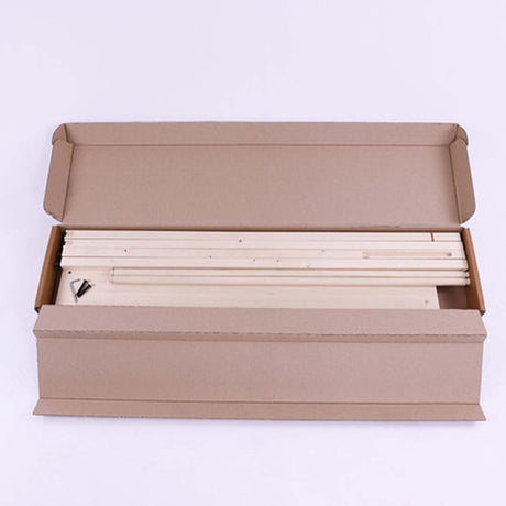 Displaybanner aus Holz – Detailansicht