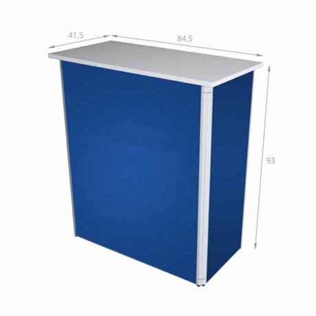 LED Event Textiltheke Alufold – Detailansicht
