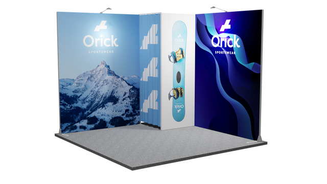 Expolinc Eckstand 3x3m mit Kabine