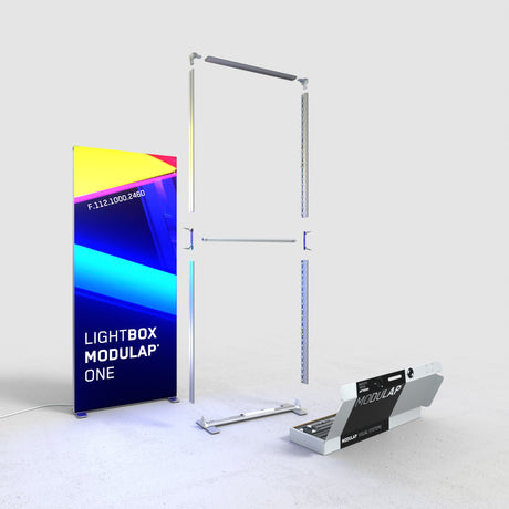 Modulap ONE LED Messestand Set X-05 – Detailansicht
