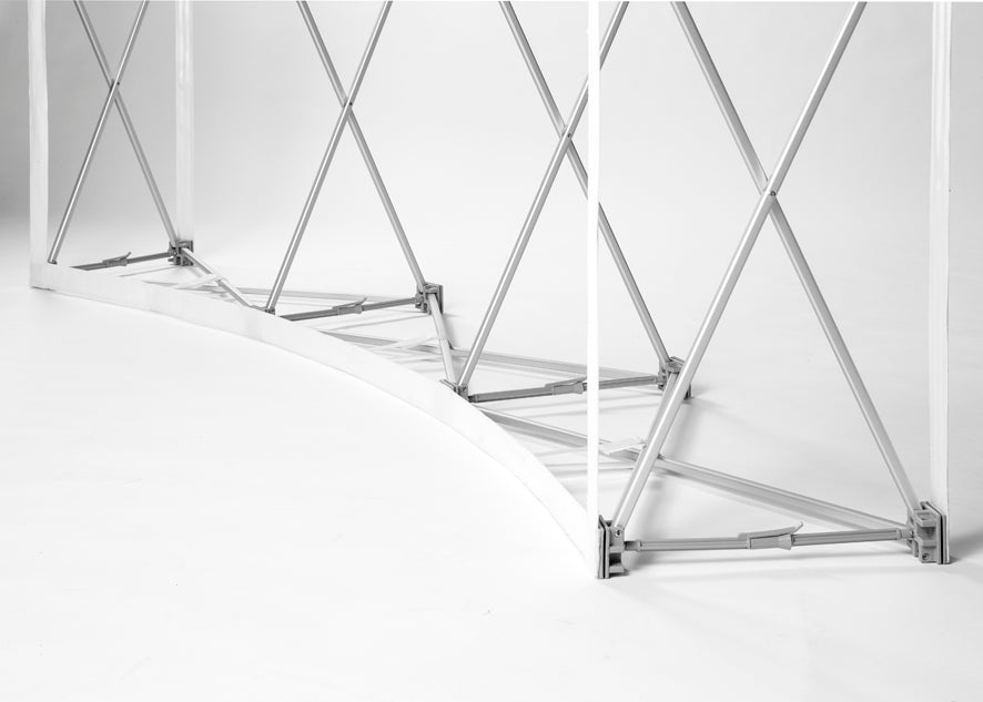 Faltdisplay gebogen "HM TexPro curved"