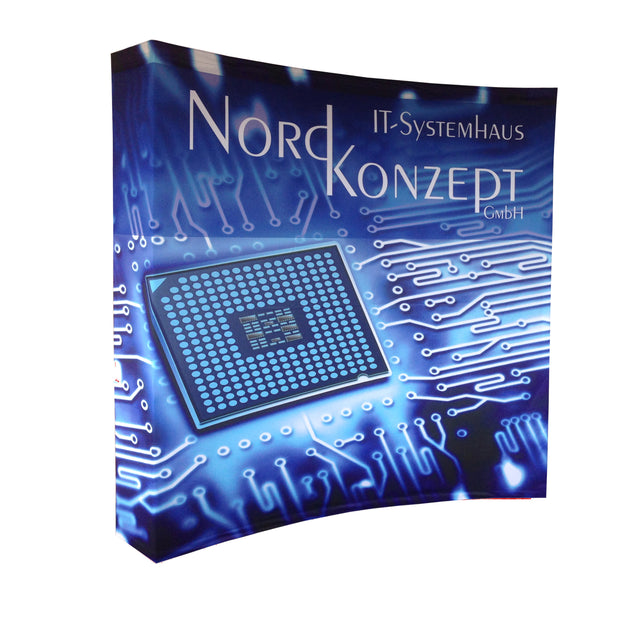 Faltdisplay gebogen "HM TexPro curved"