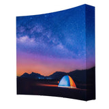 Fold-It TEXframe Sponsorenwand gebogen