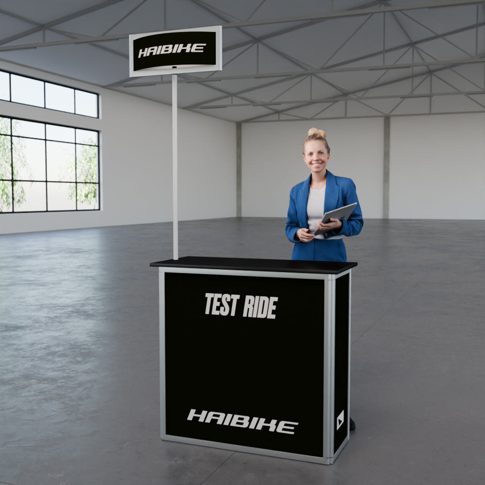 Mobile Messetheke abschließbar "AluFold Pro 1L"