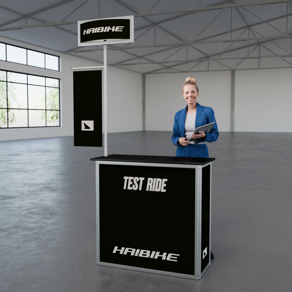 Mobile Messetheke abschließbar "AluFold Pro 1L"