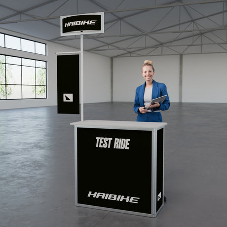 Mobile Messetheke abschließbar "AluFold Pro 1L"