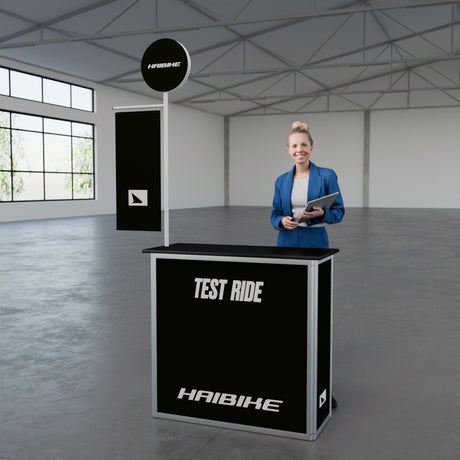 Mobile Messetheke abschließbar "AluFold Pro 1L"