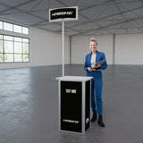 Faltbare Theke mit Logo/Motiv "AluFold Pro 1S"