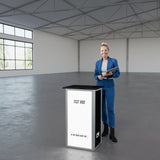 Faltbare Theke mit Logo/Motiv "AluFold Pro 1S"