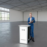 Faltbare Theke mit Logo/Motiv "AluFold Pro 1S"