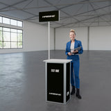 Faltbare Theke mit Logo/Motiv "AluFold Pro 1S"