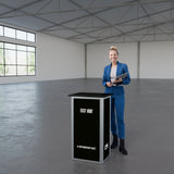 Faltbare Theke mit Logo/Motiv "AluFold Pro 1S"