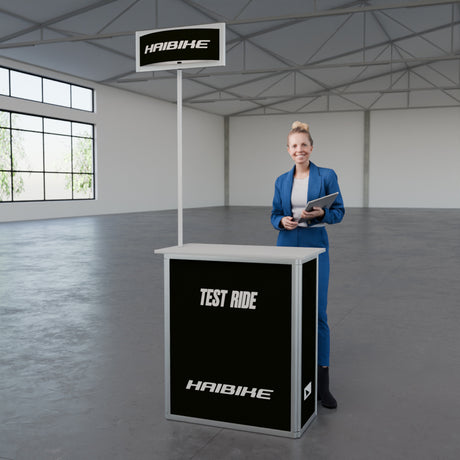 Werbetheke faltbar mit Digitaldruck "AluFold Pro 1M"