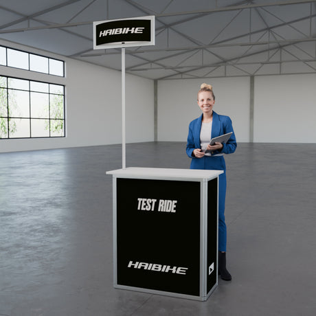 Werbetheke faltbar mit Digitaldruck "AluFold Pro 1M"