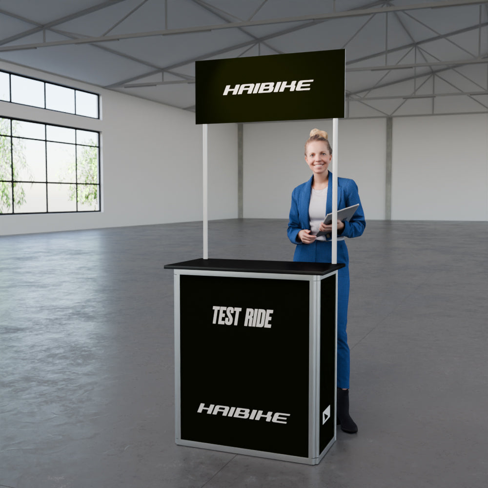 Werbetheke faltbar mit Digitaldruck "AluFold Pro 1M"