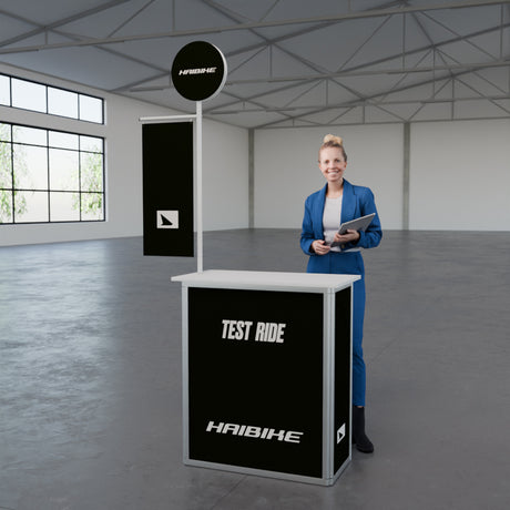 Werbetheke faltbar mit Digitaldruck "AluFold Pro 1M"