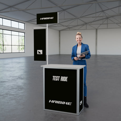Werbetheke faltbar mit Digitaldruck "AluFold Pro 1M" inkl. Tasche