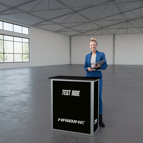 Werbetheke faltbar mit Digitaldruck "AluFold Pro 1M"