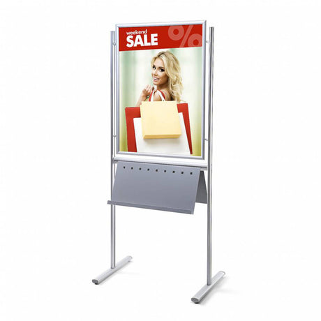 Plakat- und Prospektständer "HM Info 70x100" – Detailansicht