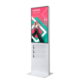 Digitale Infostele 43" mit Prospekthalter kaufen – Messe-Shop24.de